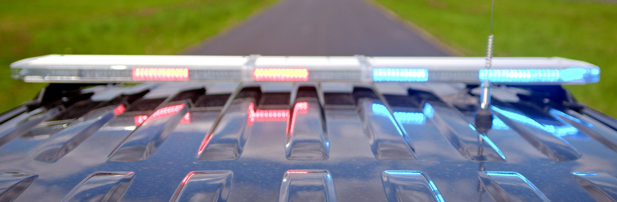 Police Car Blue and Red Sirens